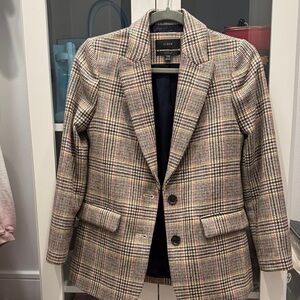 J. Crew Multicolor Checkered Blazer